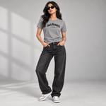 Load image into Gallery viewer, Solid Women Round Neck Grey T-Shirt
