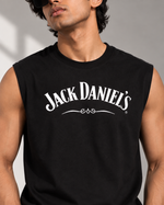 Load image into Gallery viewer, Men Round Neck Black Sleeveless T-Shirt

