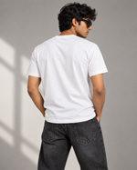 Load image into Gallery viewer, Solid Men Round Neck White T-Shirt
