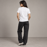 Load image into Gallery viewer, Solid women Round Neck White T-Shirt
