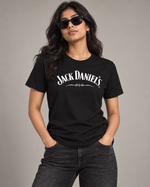 Load image into Gallery viewer, Solid Women Round Neck Black T-Shirt
