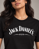 Load image into Gallery viewer, Solid Women Round Neck Black T-Shirt

