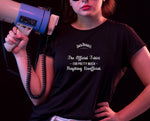 Load image into Gallery viewer, Printed Women Round Neck Black T-Shirt
