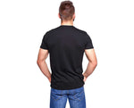 Load image into Gallery viewer, Printed Men Round Neck Black T-Shirt
