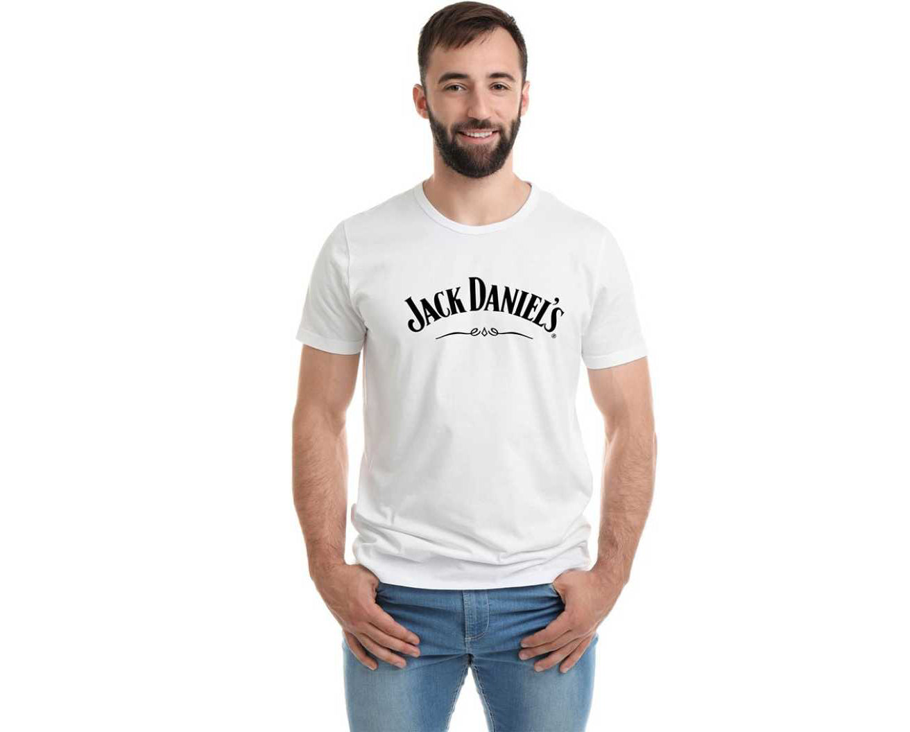 Solid Men Round Neck White T-Shirt