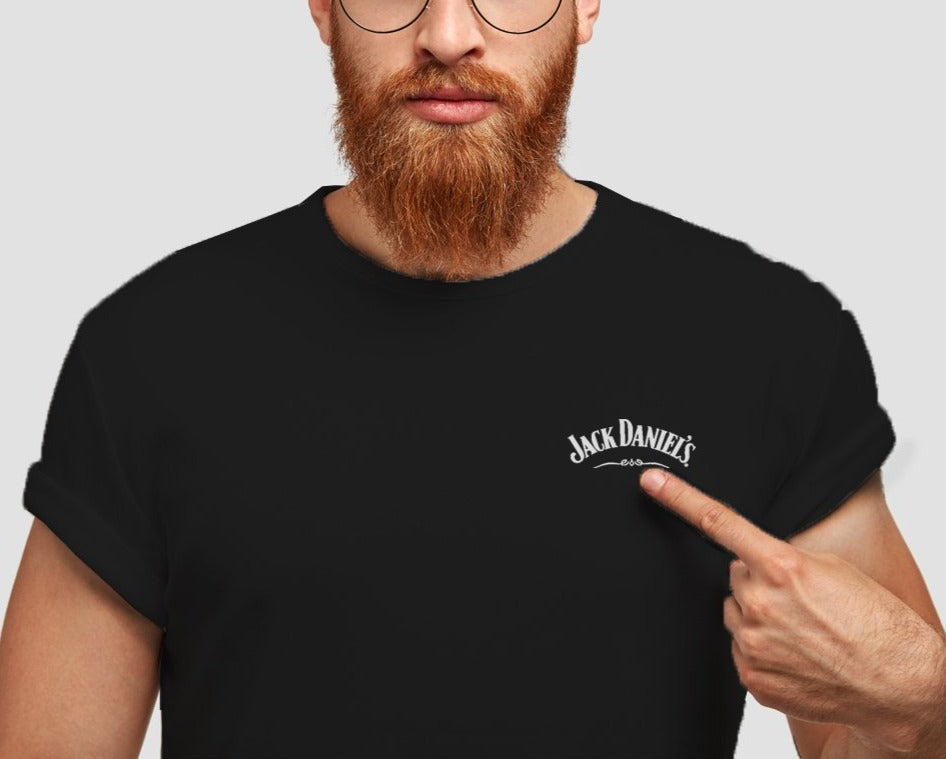 Solid Men Round Neck Black T-Shirt