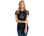 Load image into Gallery viewer, Printed Women Round Neck Black T-Shirt
